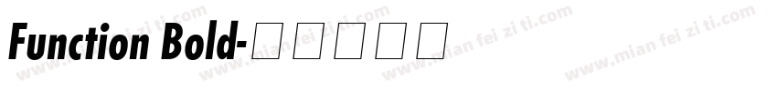 Function Bold字体转换